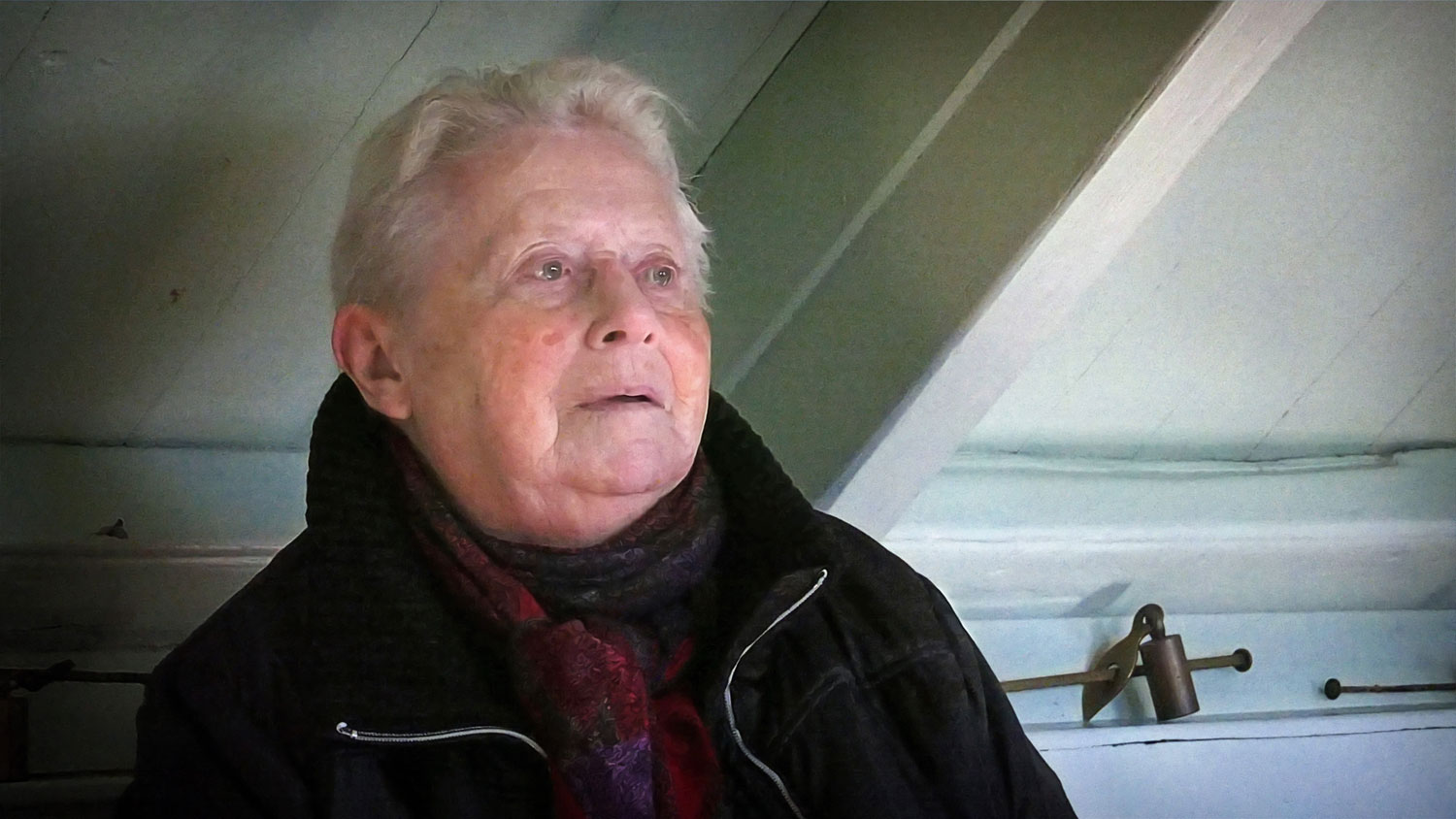 An old woman, the main carachter of the film.